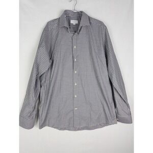 Eton‎ Contemporary Shirt Mens XL Plaid Cotton Casual Button Up